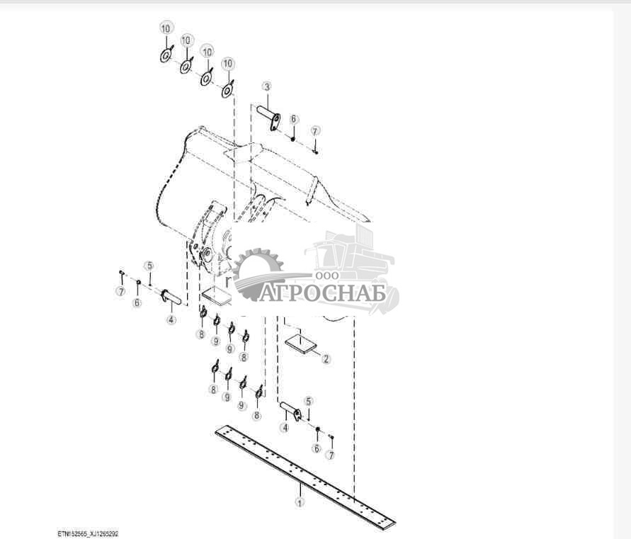 Pin-On Bucket 2.7 m? (3.5 yd?) 